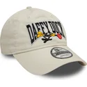 new-era-curved-brim-daffy-duck-9twenty-washed-looney-tunes-beige-adjustable-cap