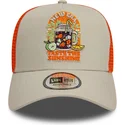 beige-orangefarbene-9forty-a-frame-summer-patch-trucker-cap-taste-the-sunshine-von-new-era