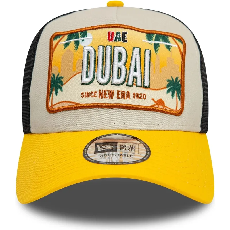 siltovka-zaoblena-zlta-snapback-9forty-a-frame-license-plate-dubai-ciudades-y-playas-new-era
