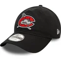 new-era-curved-brim-9twenty-carolina-mudcats-milb-black-adjustable-cap