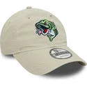 beige-verstellbare-curved-cap-9twenty-der-gwinnett-stripers-milb-von-new-era