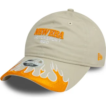 Cap zaoblená beige adjustable strap 9TWENTY New Era