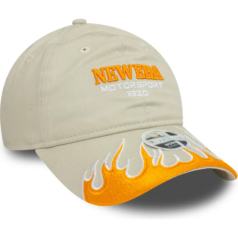 siltovky-zaoblena-bezova-nastavitelny-pasik-9twenty-flame-visor-new-era