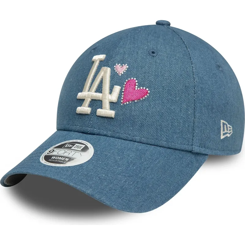 siltovka-zaoblena-modra-nastavitelny-9forty-denim-icon-heart-los-angeles-dodgers-mlb-new-era