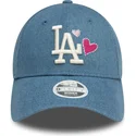 siltovka-zaoblena-modra-nastavitelny-9forty-denim-icon-heart-los-angeles-dodgers-mlb-new-era