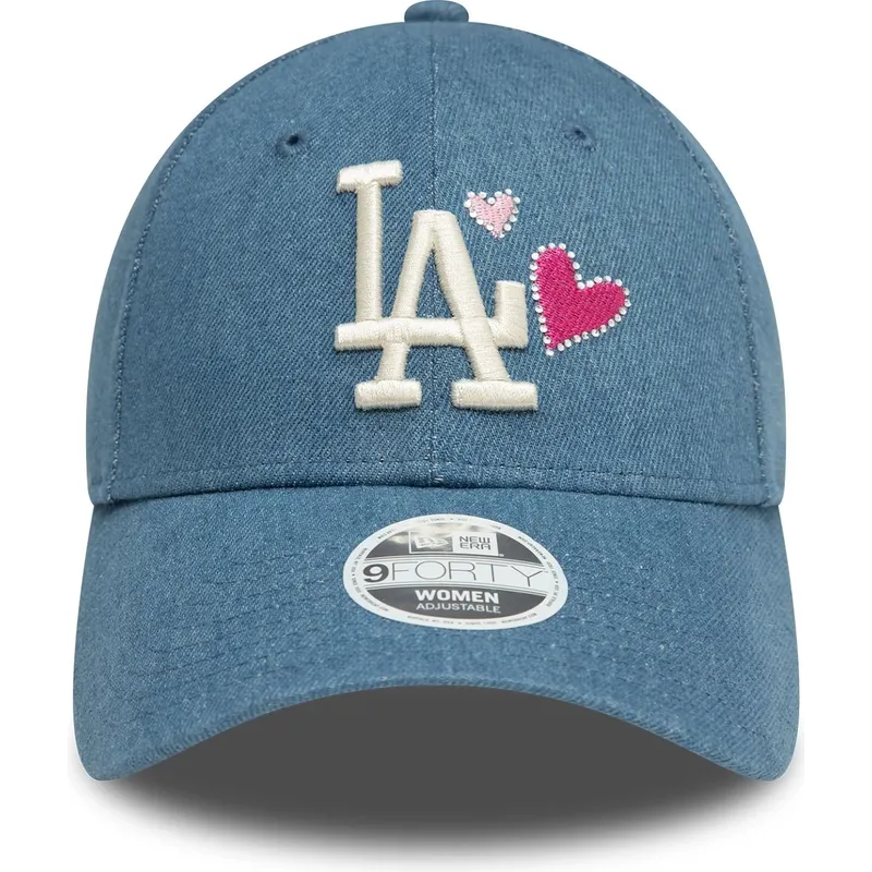 siltovka-zaoblena-modra-nastavitelny-9forty-denim-icon-heart-los-angeles-dodgers-mlb-new-era