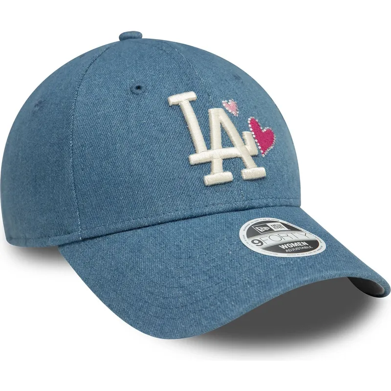 siltovka-zaoblena-modra-nastavitelny-9forty-denim-icon-heart-los-angeles-dodgers-mlb-new-era