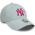 siltovka-zaoblena-modra-nastavitelny-rosa-9forty-denim-icon-heart-new-york-yankees-mlb-new-era