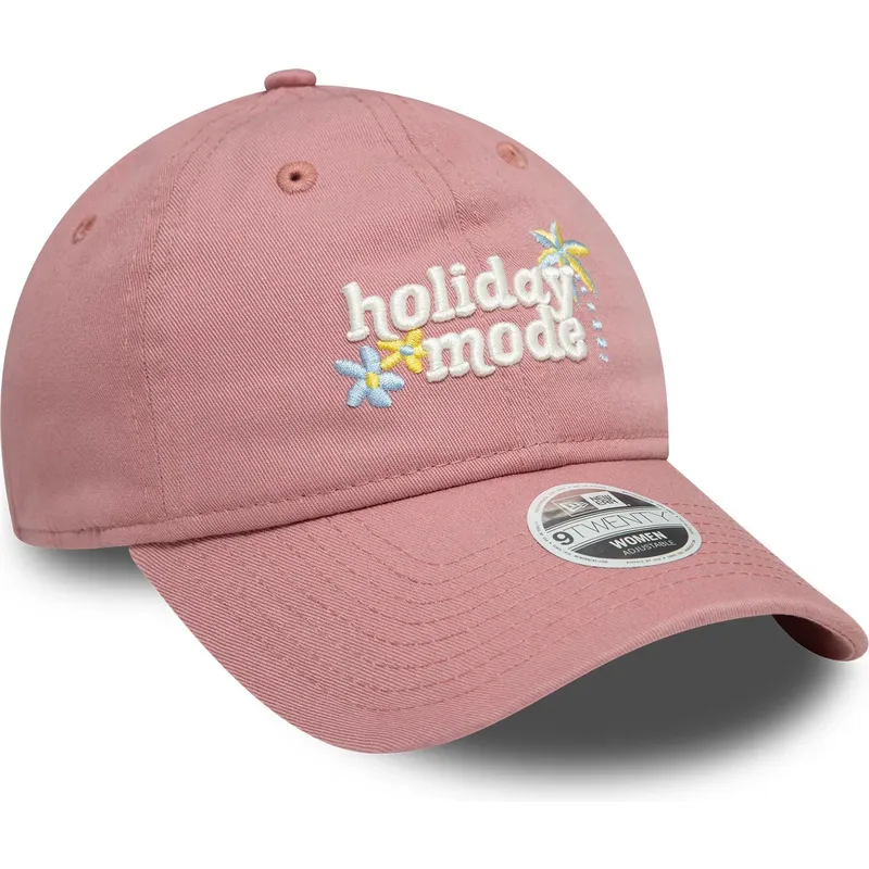 cap-zaoblena-pink-adjustable-strap-9twenty-holiday-mode-new-era