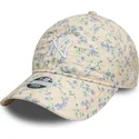 cap-zaoblena-beige-adjustable-strap-9twenty-floral-quilt-new-york-yankees-mlb-new-era