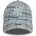 siltovky-zaoblena-modra-nastavitelny-pasik-9forty-tweed-new-york-yankees-mlb-new-era