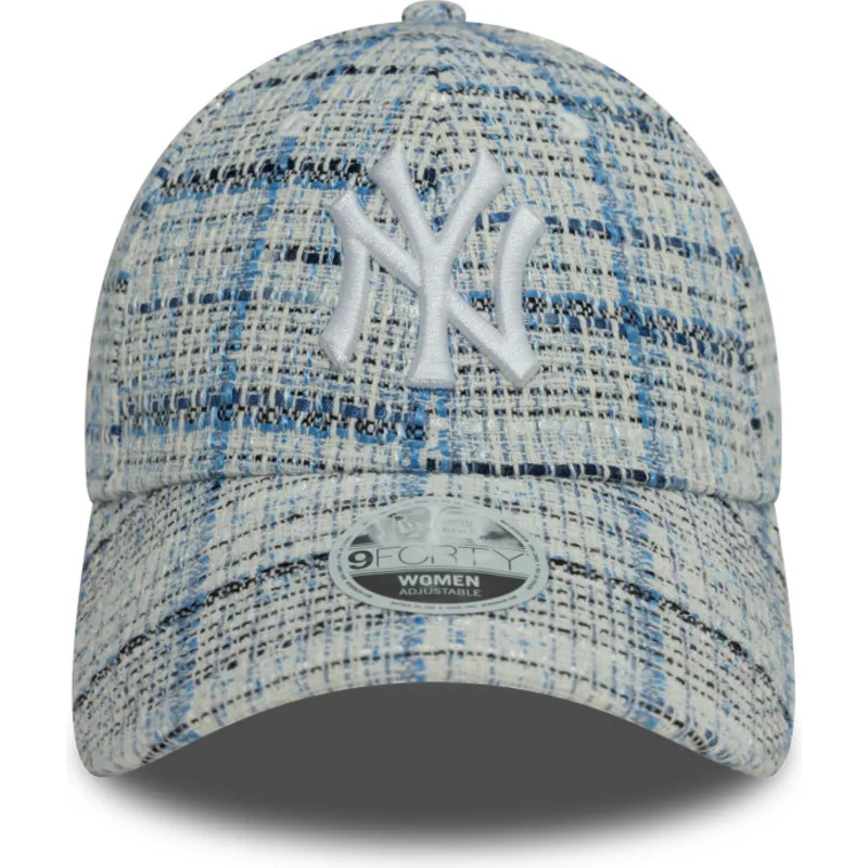 cap-zaoblena-blue-adjustable-strap-9forty-tweed-new-york-yankees-mlb-new-era cap-zaoblena-blue-adjustable-strap-9forty-tweed-new-york-yankees-mlb-new-era