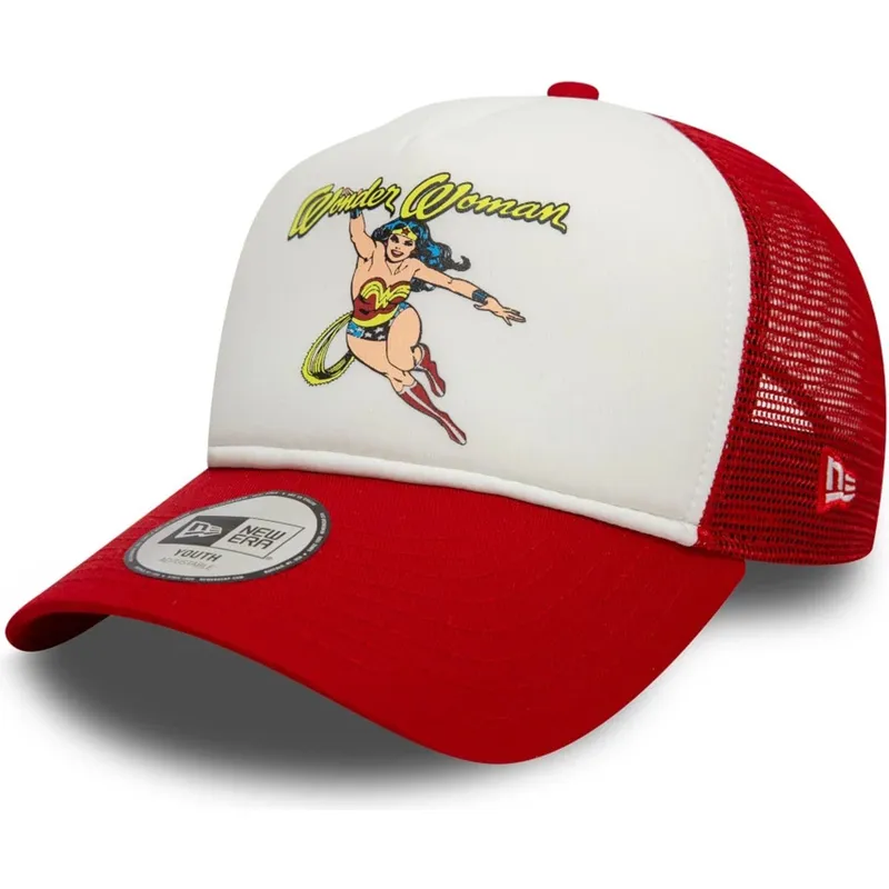 siltovka-zaoblena-cervena-snapback-pre-deti-9forty-a-frame-wonder-woman-dc-comics-new-era