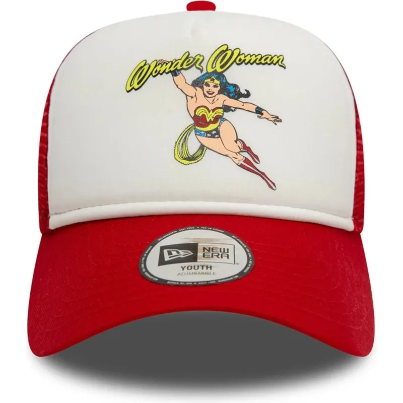 siltovka-zaoblena-cervena-snapback-pre-deti-9forty-a-frame-wonder-woman-dc-comics-new-era