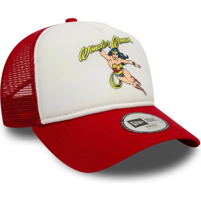 siltovka-zaoblena-cervena-snapback-pre-deti-9forty-a-frame-wonder-woman-dc-comics-new-era