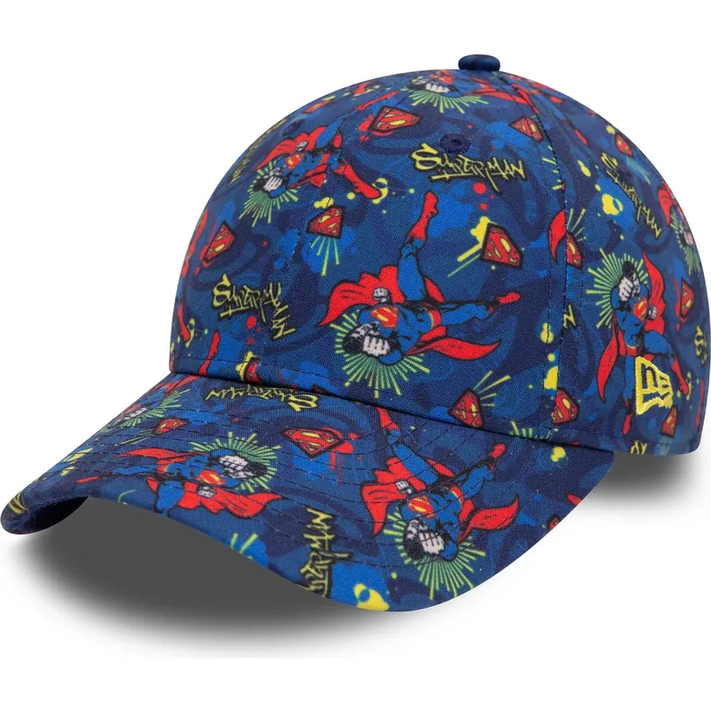 cap-zaoblena-navy-blue-adjustable-strap-pre-deti-9forty-all-over-print-superman-dc-comics-new-era