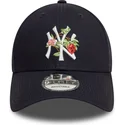 marineblaue-gebogene-kappe-9forty-fruit-icon-der-new-york-yankees-mlb-von-new-era