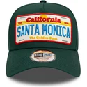 grune-snapback-kappe-9forty-a-frame-license-plate-santa-monica-stadte-und-strande-von-new-era