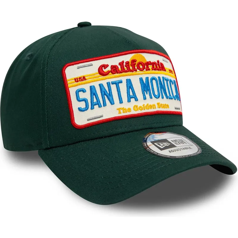 siltovka-zaoblena-zelena-snapback-9forty-a-frame-license-plate-santa-monica-ciudades-y-playas-new-era