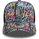 siltovka-zaoblena-viacfarebna-snapback-9forty-a-frame-grafiti-all-over-print-ac-milan-serie-a-new-era