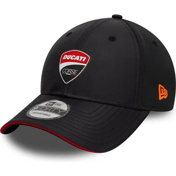 New Era Curved Brim 9FORTY Gradient Print Ducati Motor MotoGP Black Adjustable Cap