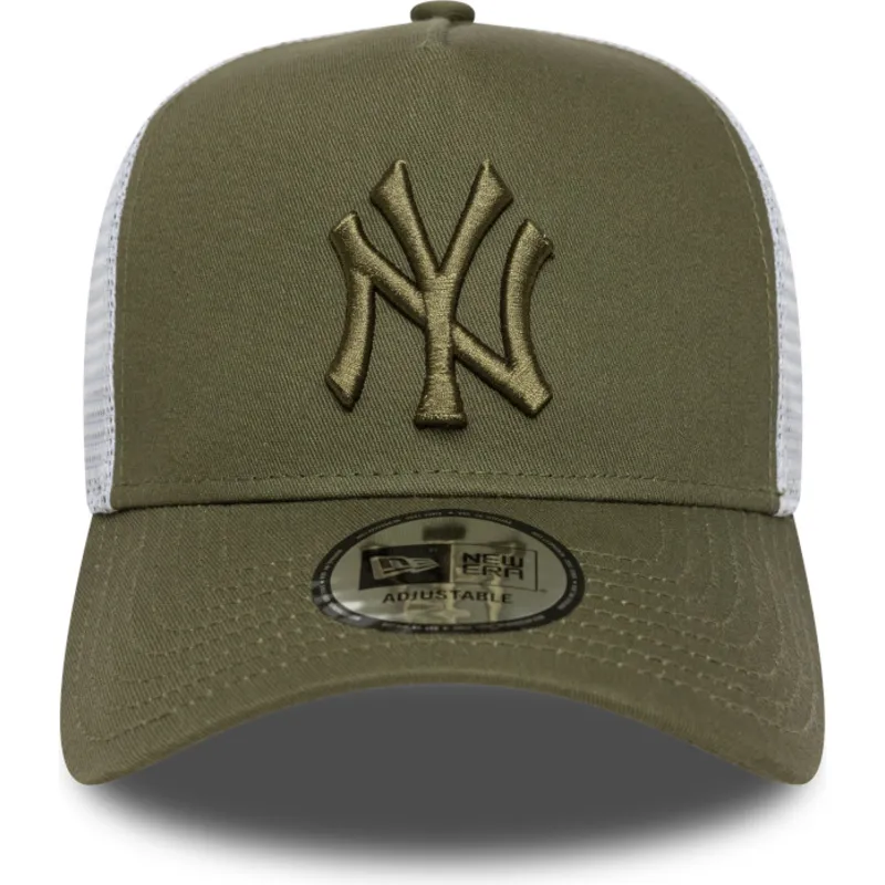 cap-zaoblena-green-snapback-a-frame-league-essential-new-york-yankees-mlb-new-era