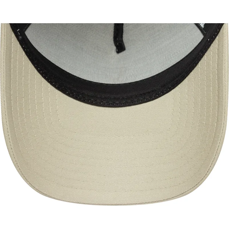 cap-zaoblena-beige-snapback-a-frame-league-essential-new-york-yankees-mlb-new-era