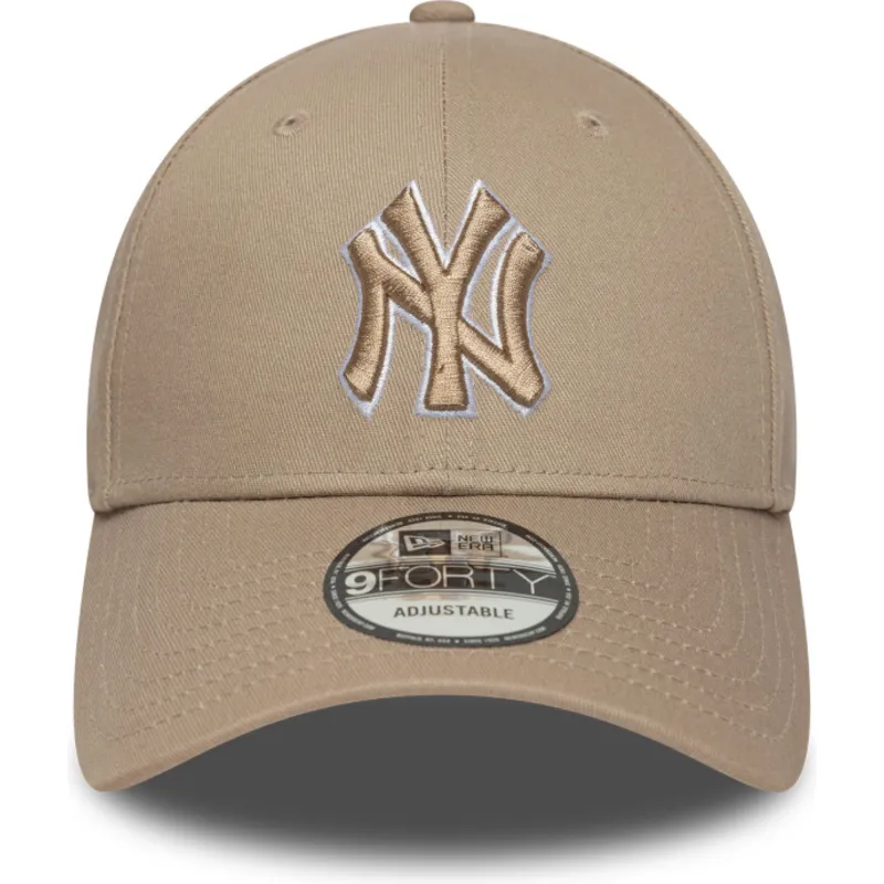 cap-zaoblena-brown-adjustable-strap-claro-9forty-outline-new-york-yankees-mlb-new-era