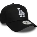 schwarze-gebogene-snapback-kappe-e-frame-league-essential-der-los-angeles-dodgers-mlb-von-new-era