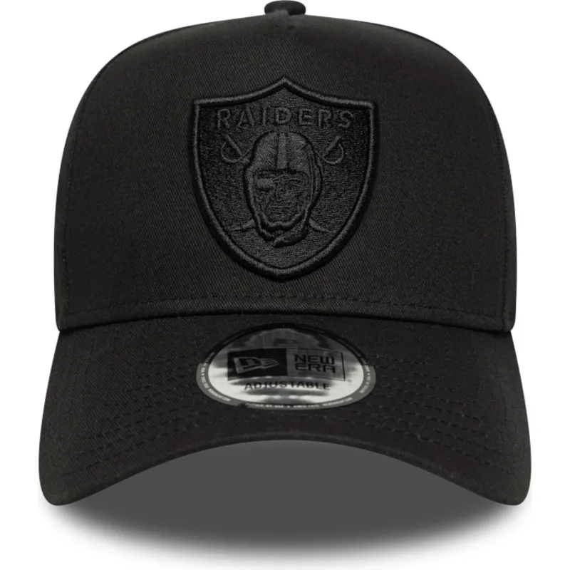 cap-zaoblena-black-snapback-e-frame-essential-las-vegas-raiders-nfl-new-era