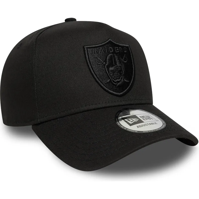 cap-zaoblena-black-snapback-e-frame-essential-las-vegas-raiders-nfl-new-era