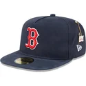 marineblaue-anliegende-59fifty-a-frame-championship-side-flag-flat-cap-der-boston-red-sox-mlb-von-new-era