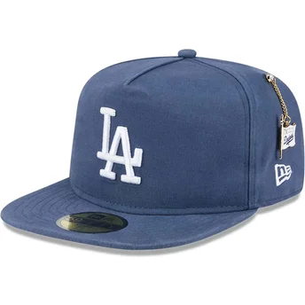 Šiltovky rovná modrá upravený 59FIFTY A Frame Championship Side Flag Los Angeles Dodgers MLB New Era