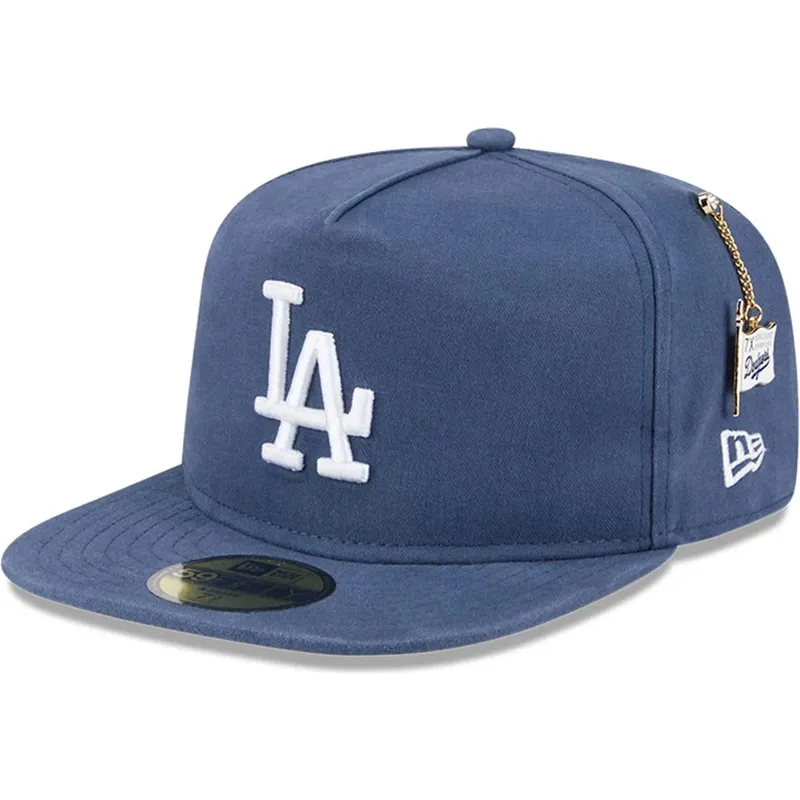 flache-blaue-angepasste-59fifty-a-frame-championship-side-flag-kappe-der-los-angeles-dodgers-mlb-von-new-era