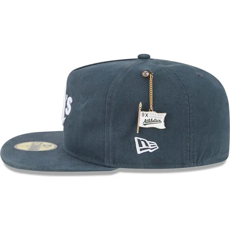 siltovka-rovna-zelena-upravena-59fifty-a-frame-championship-side-flag-oakland-athletics-mlb-new-era