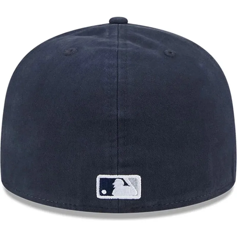 marineblaue-anliegende-59fifty-a-frame-championship-side-flag-flat-cap-der-new-york-yankees-mlb-von-new-era