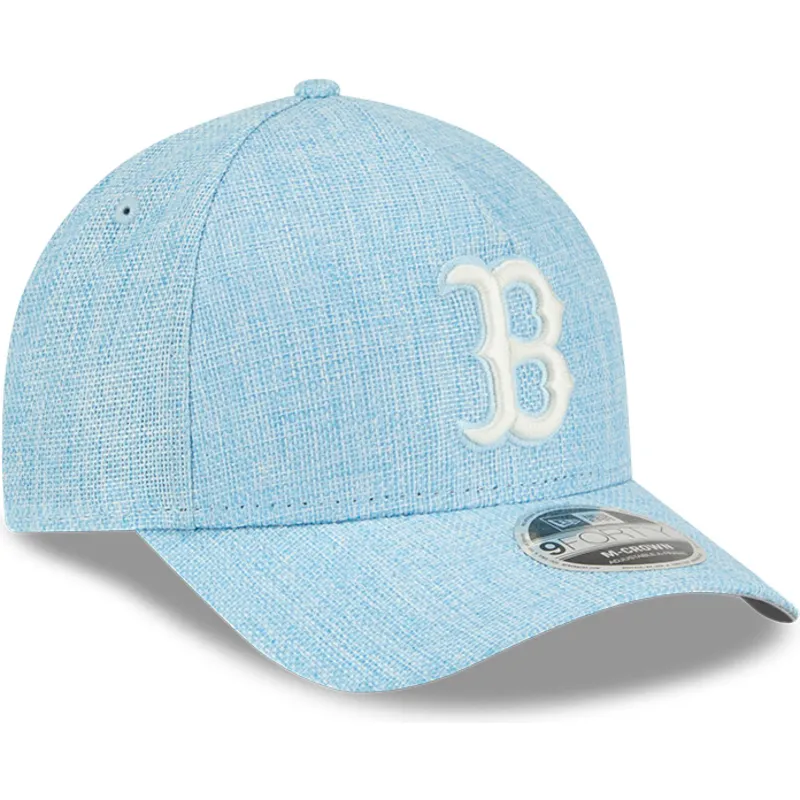 siltovka-zaoblena-modra-snapback-9forty-m-crown-a-frame-cotton-weave-boston-red-sox-mlb-new-era
