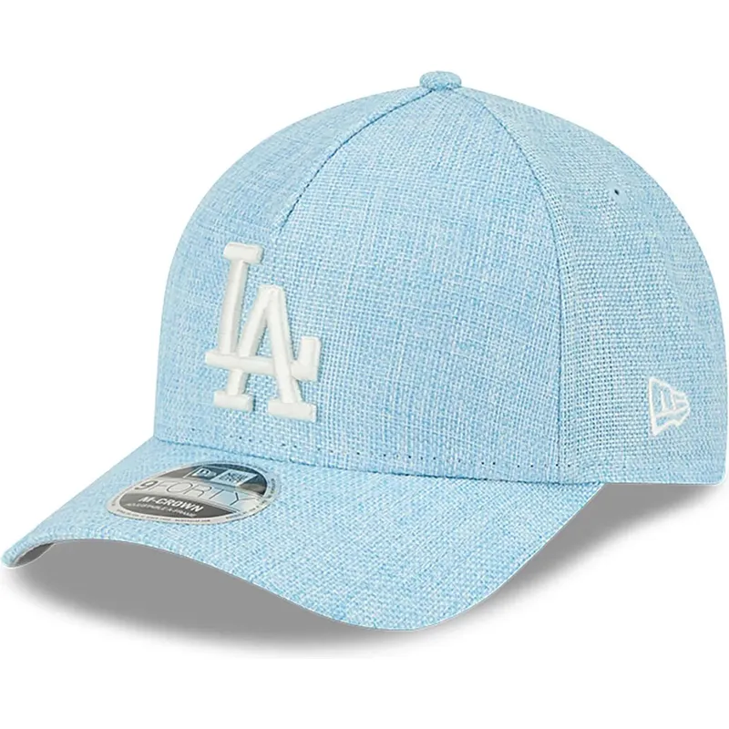 siltovka-zaoblena-modra-snapback-9forty-m-crown-a-frame-cotton-weave-los-angeles-dodgers-mlb-new-era