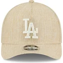 siltovka-zaoblena-bezova-snapback-9forty-m-crown-a-frame-cotton-weave-los-angeles-dodgers-mlb-new-era