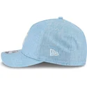 new-era-curved-brim-9forty-m-crown-a-frame-cotton-weave-new-york-yankees-mlb-light-blue-snapback-cap