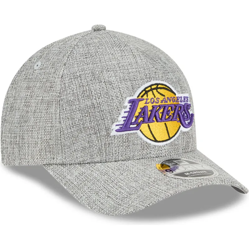 siltovka-zaoblena-siva-snapback-9forty-m-crown-a-frame-cotton-weave-los-angeles-lakers-nba-new-era
