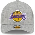 new-era-curved-brim-9forty-m-crown-a-frame-cotton-weave-los-angeles-lakers-nba-grey-snapback-cap