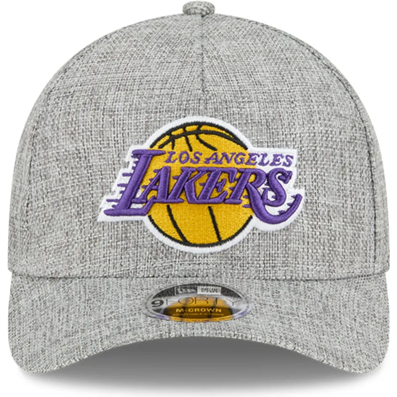 siltovka-zaoblena-siva-snapback-9forty-m-crown-a-frame-cotton-weave-los-angeles-lakers-nba-new-era