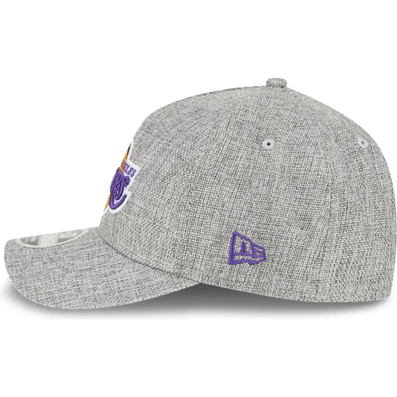 siltovka-zaoblena-siva-snapback-9forty-m-crown-a-frame-cotton-weave-los-angeles-lakers-nba-new-era