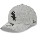 siltovka-zaoblena-siva-snapback-9forty-m-crown-a-frame-cotton-weave-chicago-white-sox-mlb-new-era