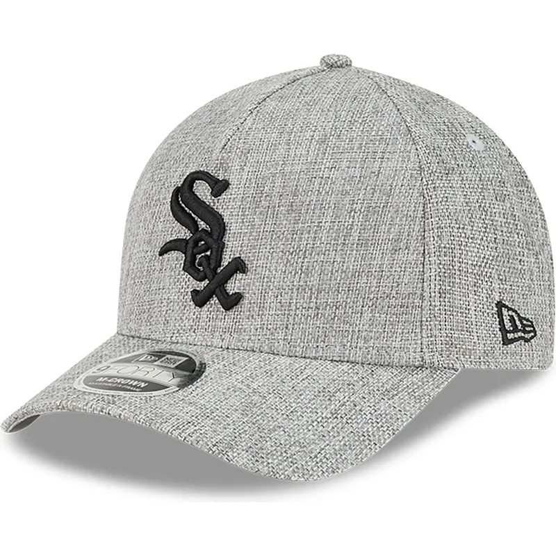 siltovka-zaoblena-siva-snapback-9forty-m-crown-a-frame-cotton-weave-chicago-white-sox-mlb-new-era