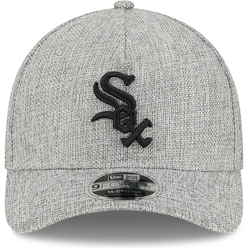 siltovka-zaoblena-siva-snapback-9forty-m-crown-a-frame-cotton-weave-chicago-white-sox-mlb-new-era