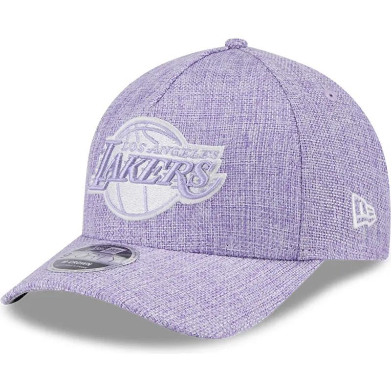 siltovka-zaoblena-fialova-snapback-9forty-m-crown-a-frame-cotton-weave-los-angeles-lakers-nba-new-era