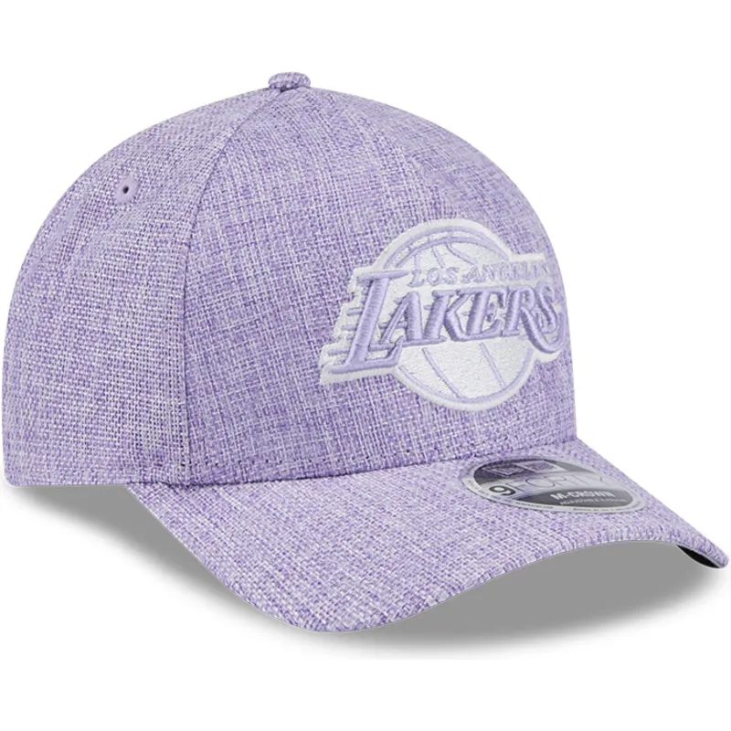 siltovka-zaoblena-fialova-snapback-9forty-m-crown-a-frame-cotton-weave-los-angeles-lakers-nba-new-era