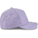 violette-gebogene-snapback-kappe-9forty-m-crown-a-frame-cotton-weave-der-new-york-yankees-mlb-von-new-era